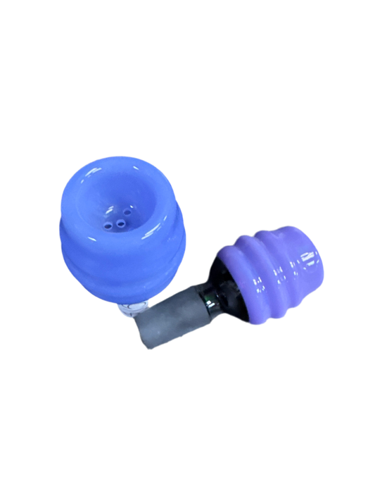 Honeypot Bowl (purple/green w/ black base)