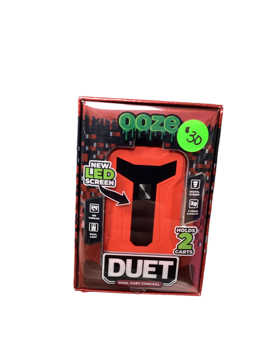 OOZE Duet 650mah Dual 510 Cartridge Battery - Red