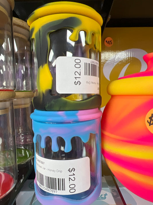 Silicone Stash Jar - Honey Drip