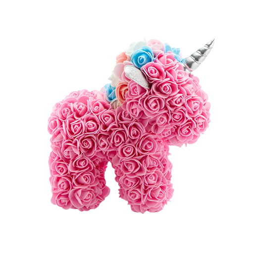 Just For You- Pink Rose Unicorn