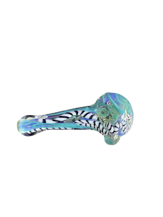 Locally Blown (CO) White Snake HandPipe