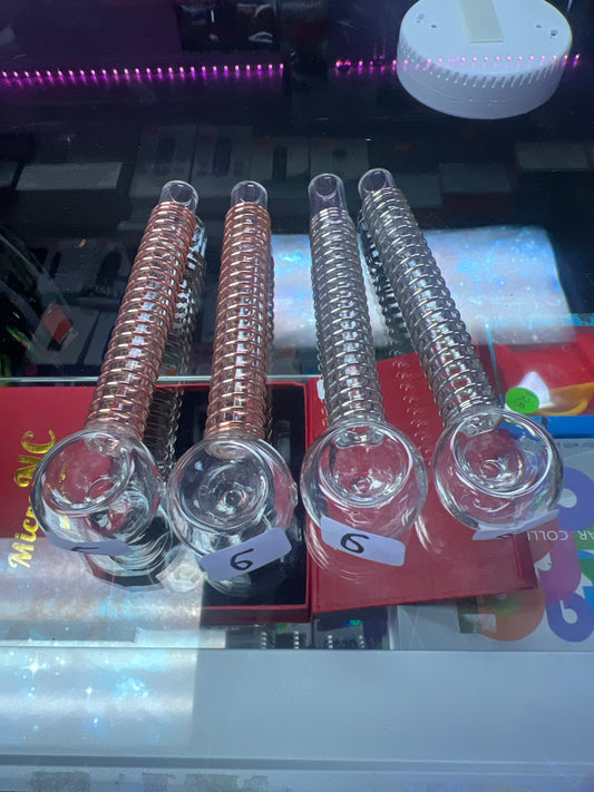 Spiral Coil Hand Pipe Clear