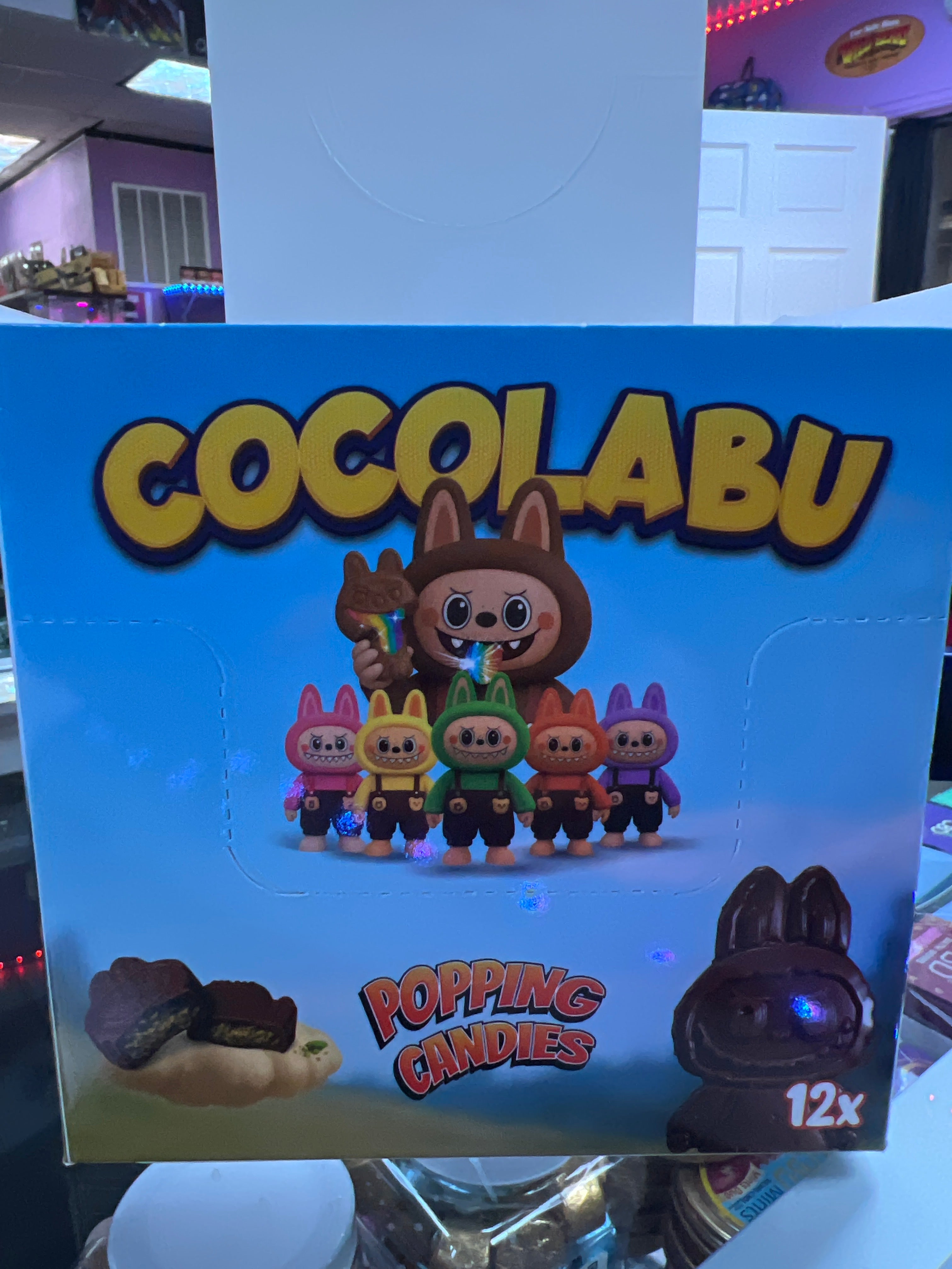 Cocolabu -popping candy chocolate labubu bar with popping candy - mystery-