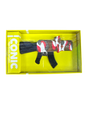 Iconic gun cartridge battery red and brown