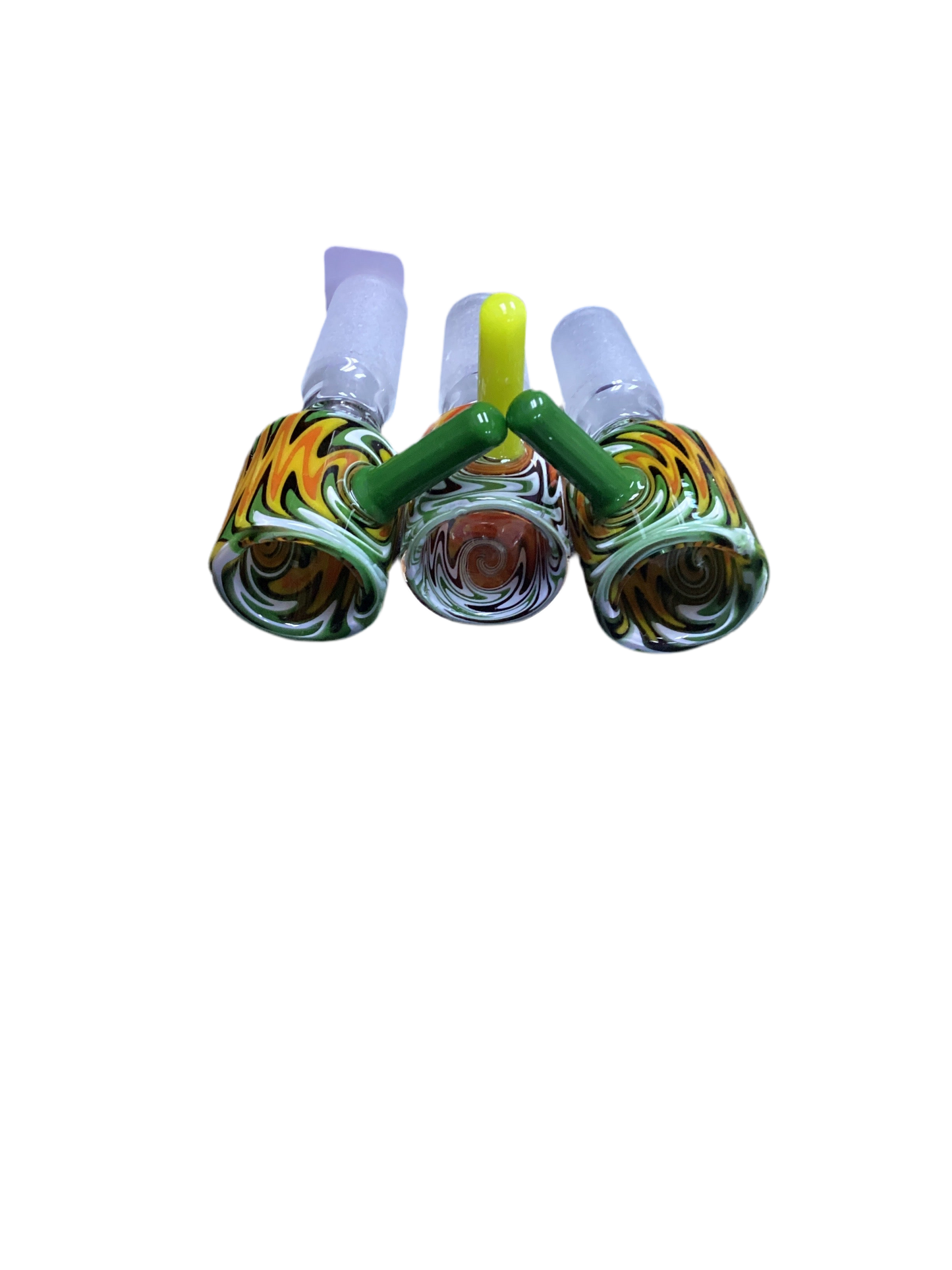 Orange and Black Design Bowl Pieces