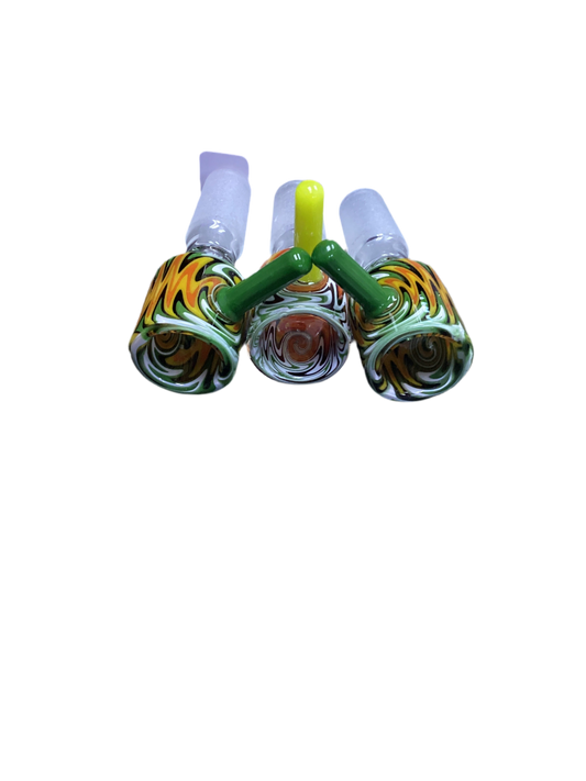 Orange and Black Design Bowl Pieces