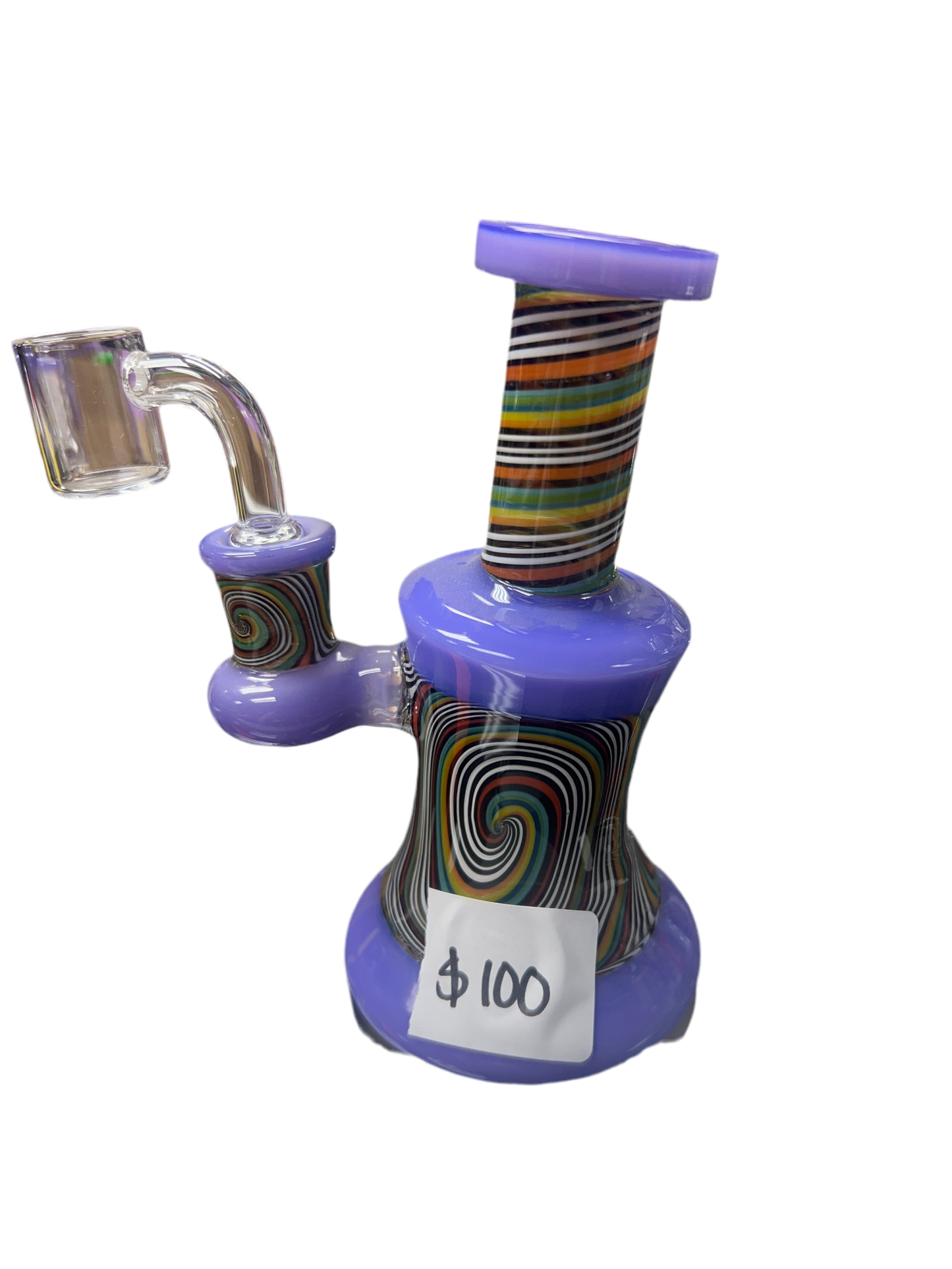 Small purple swirl water pipe