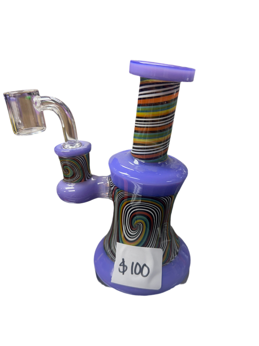 Small purple swirl water pipe