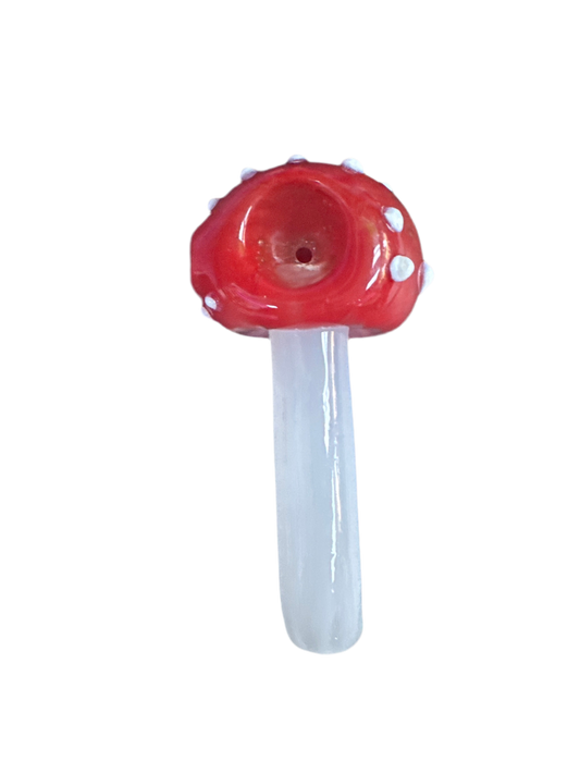 Amanita 3” Glass Mushroom Handpipe