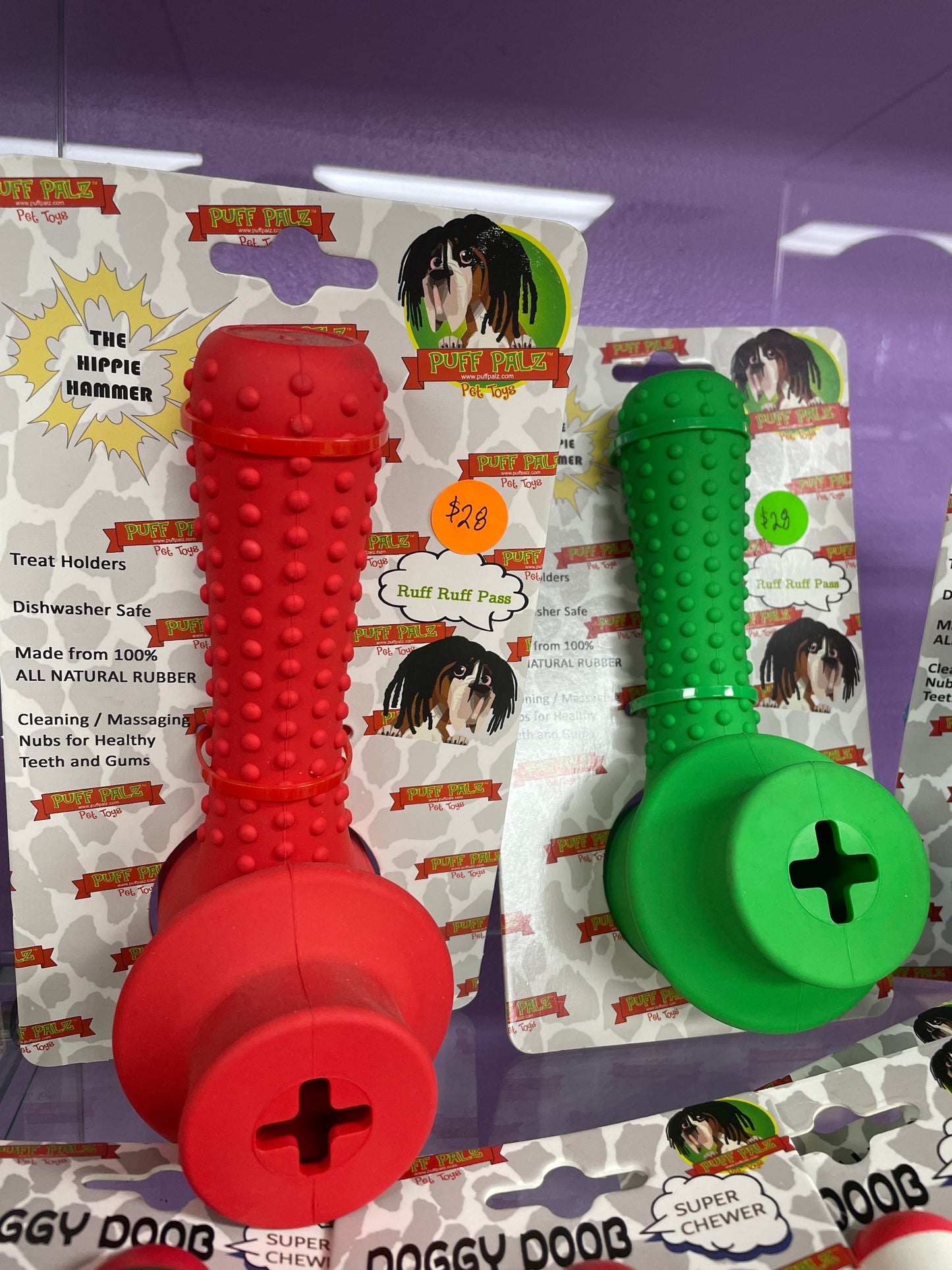Hippie Hammer Dog Toy - Puff Palz