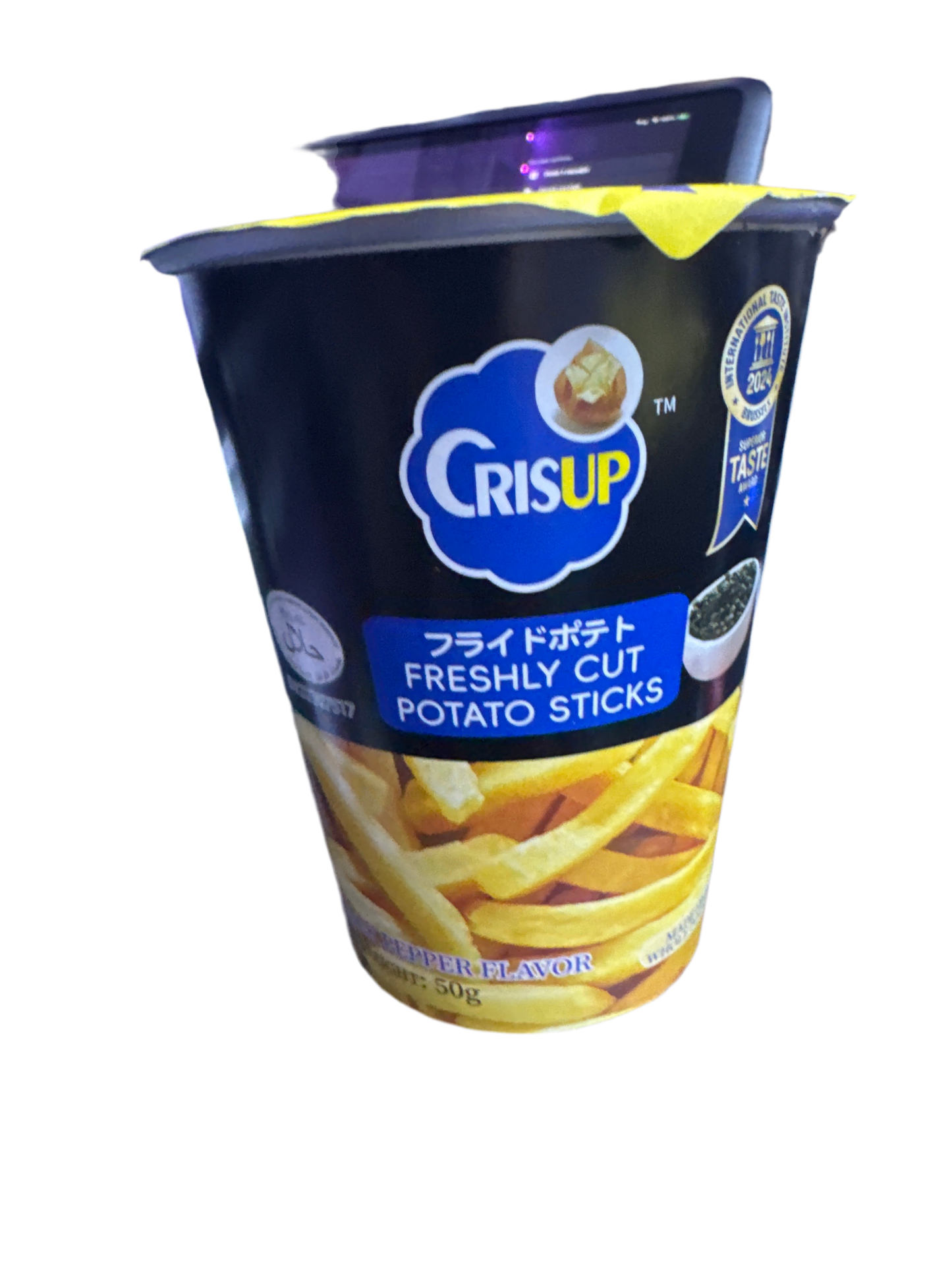 Crisup - Black Pepper Flavor Freshlu cut potato sticks