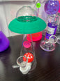 Flying saucer and mushroom water pipe