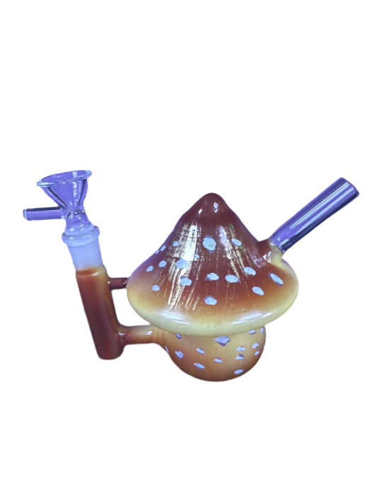 Brown and Tan Mushroom w/ White Dots WaterPipe