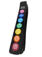 Black Flatwood Incense Burner w 7 Chakras
