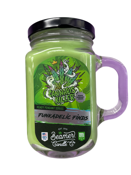 Beamer Candle Co - 12oz - Funkadelic Finds Series - Cannabis Killer