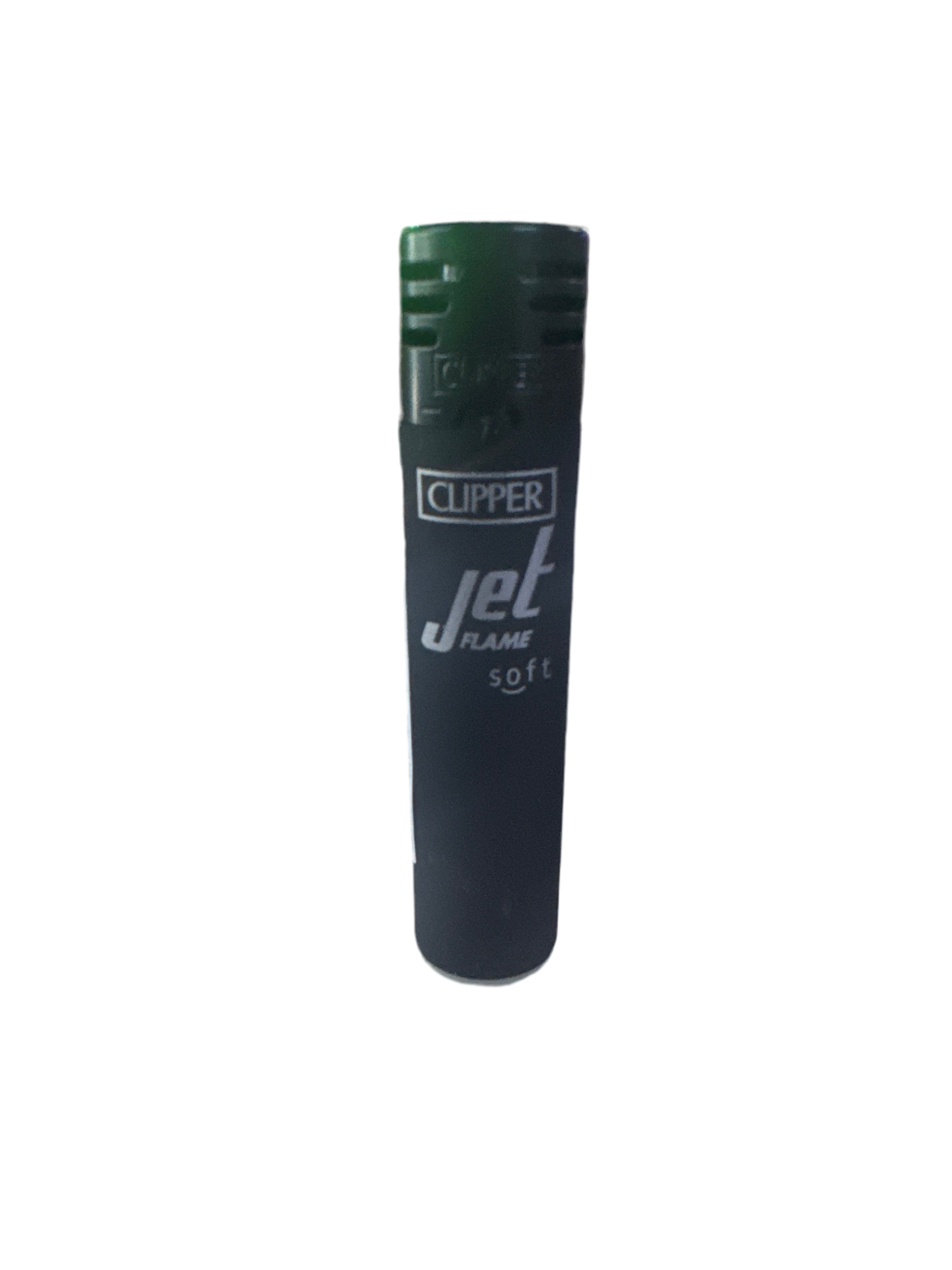 Clipper Refillable Jet Flame Butane Lighter - Black