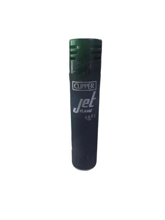 Clipper Refillable Jet Flame Butane Lighter - Black