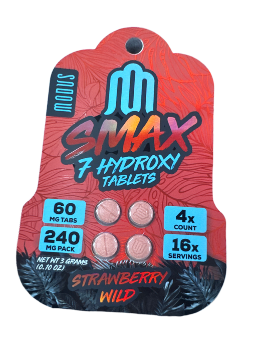 Modus 7 hydroxy tablets 60mg per tablet- strawberry wild