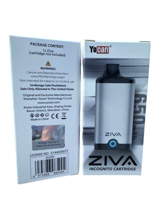 YoCan Ziva 650mAh 510 Battery (Silver)