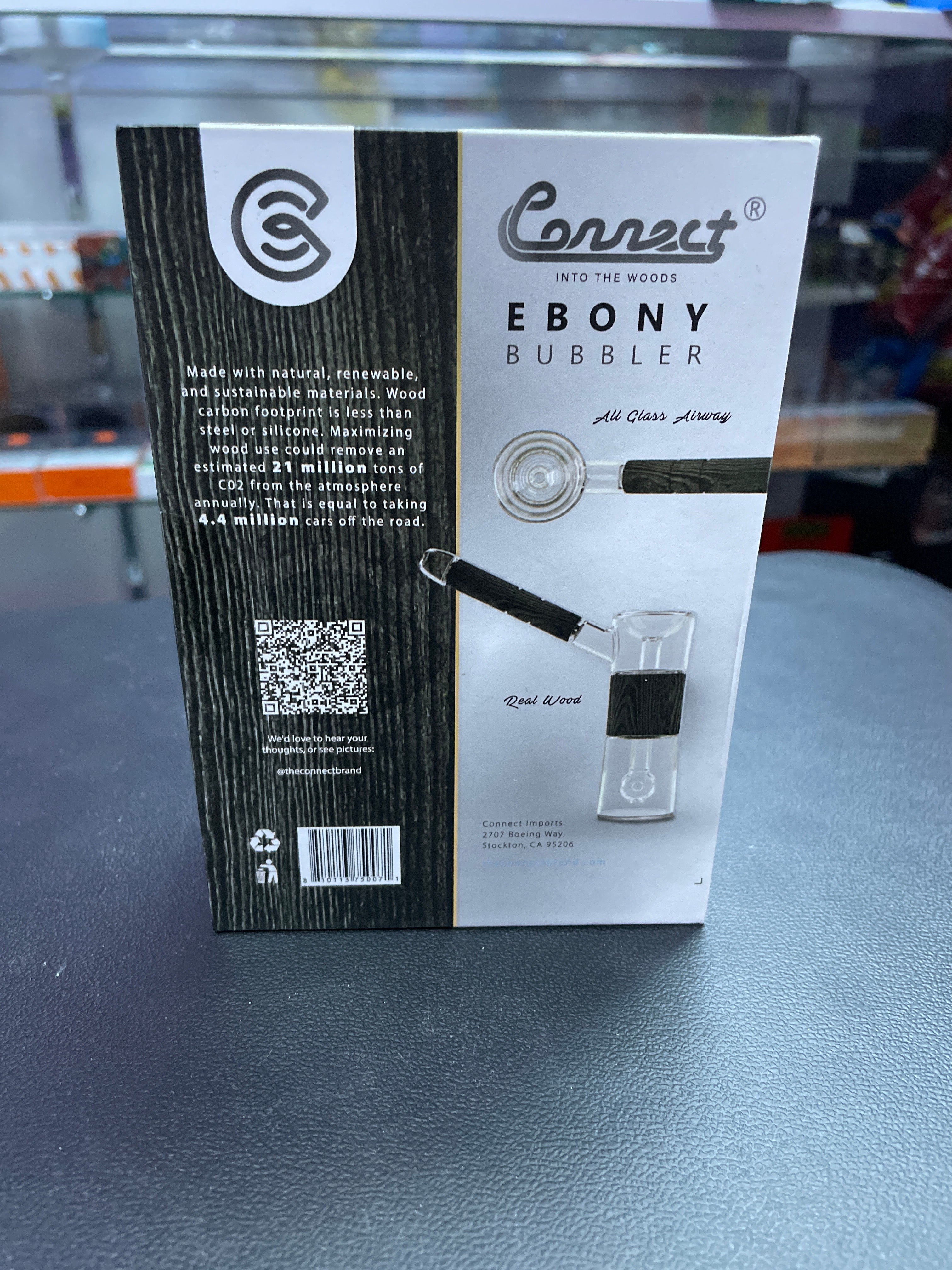 Connect Bamboo Bubbler - Ebony