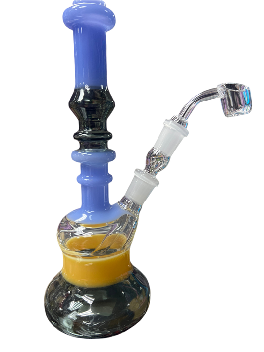 Yellow purple and black water rig