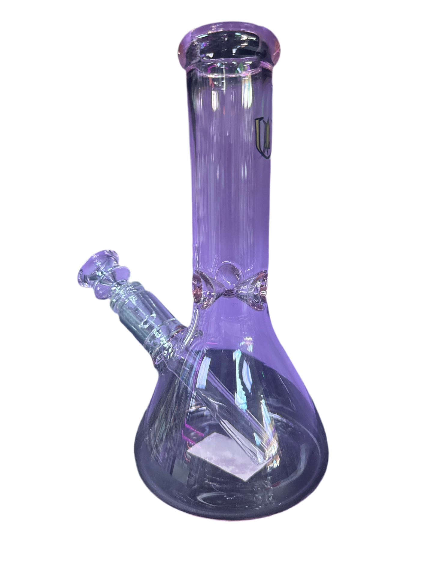 Clear Beaker Bong w/ Rocketship Decal