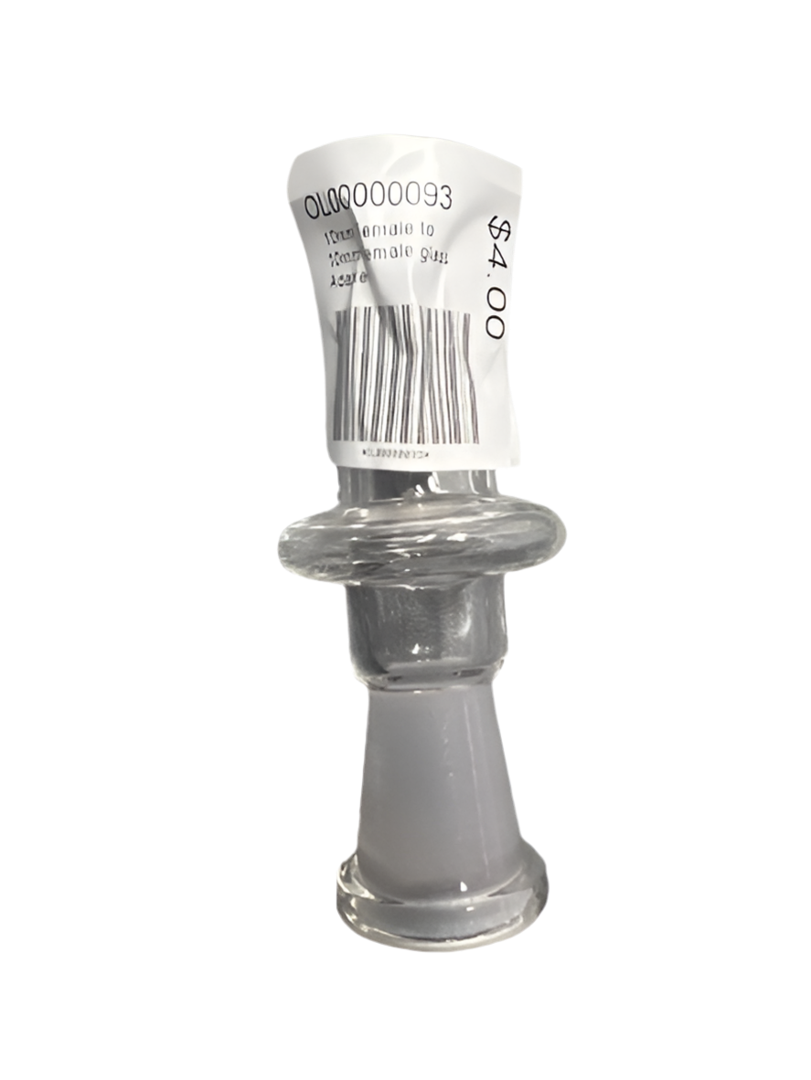 10mm Female to 10mm Female Glass Adapter