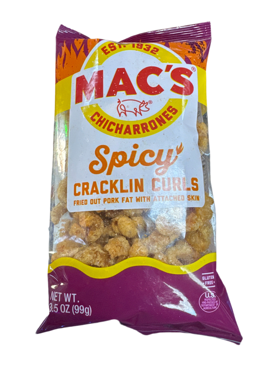 Mac’s Chicharrones (Spicy Cracklin Curls)