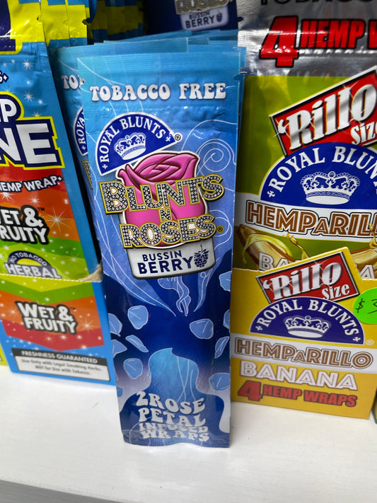 Royal Blunts Rose Petal Infused Wraps - Bussin Berry