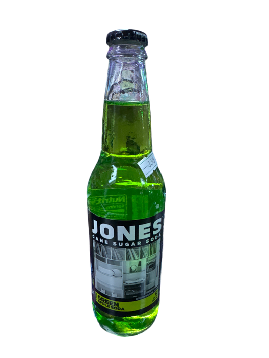 Jones Cane Sugar Soda (Green Apple Soda) American