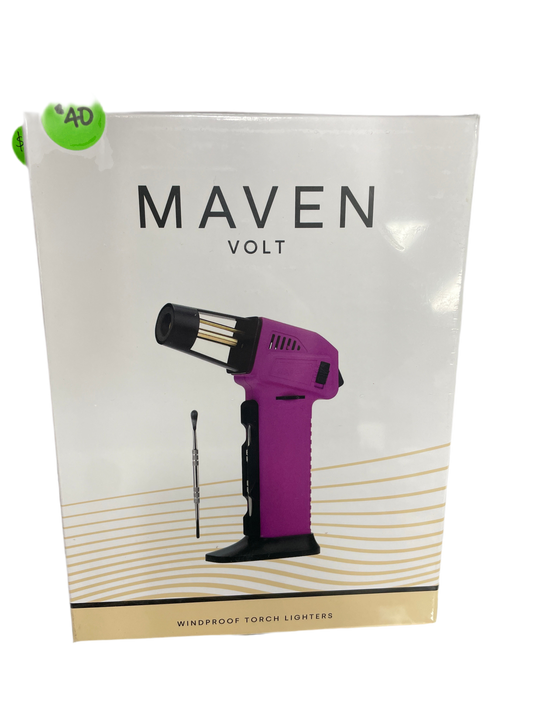 Maven Volt Windproof Butane Torch - Purple