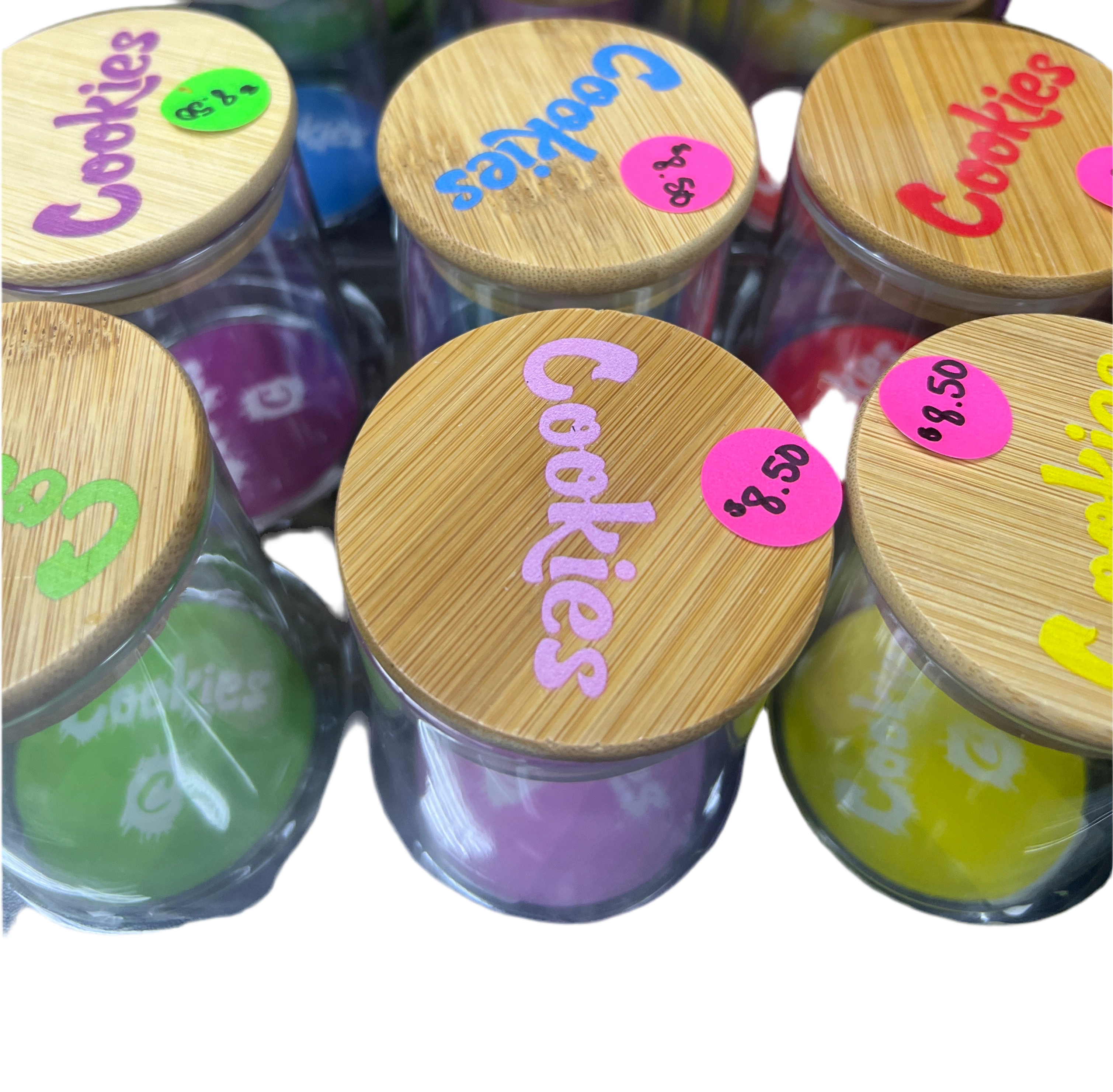 Cookies Stash Jar (Wooden Lid)