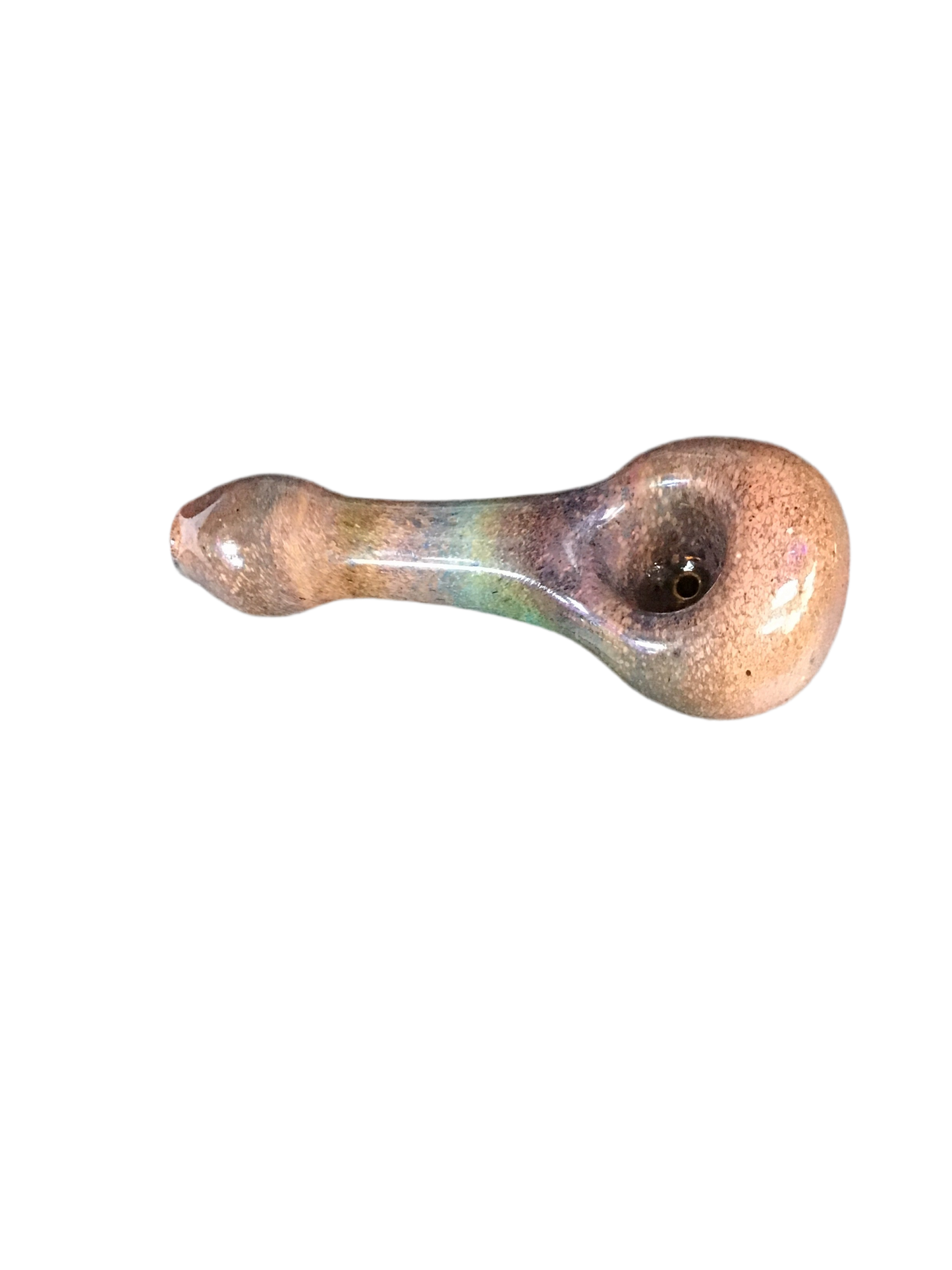 Purple & Pink Speckled Local Blown Pipe