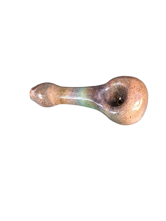 Purple & Pink Speckled Local Blown Pipe