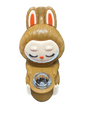 Brown silicone Labubu pipe