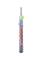 Squiggle Line Orange and White Nectar Collector