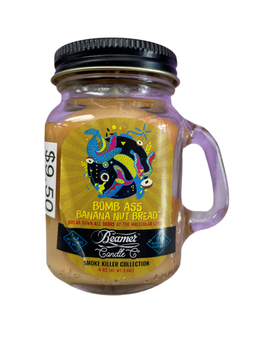 Beamer Candle Co  - 4oz - Smoke Killer Collection - Bomb Ass Banana Nut Bread