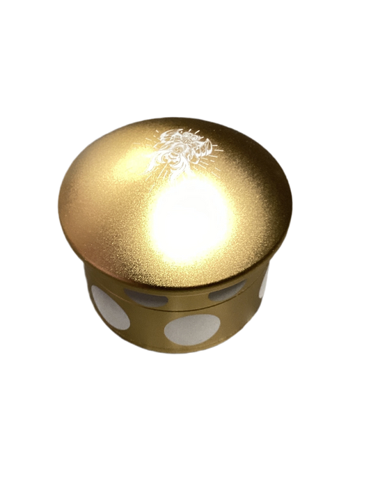 Shredder Grinder - 4 Piece Mushroom Shape Grinder - #52 Gold
