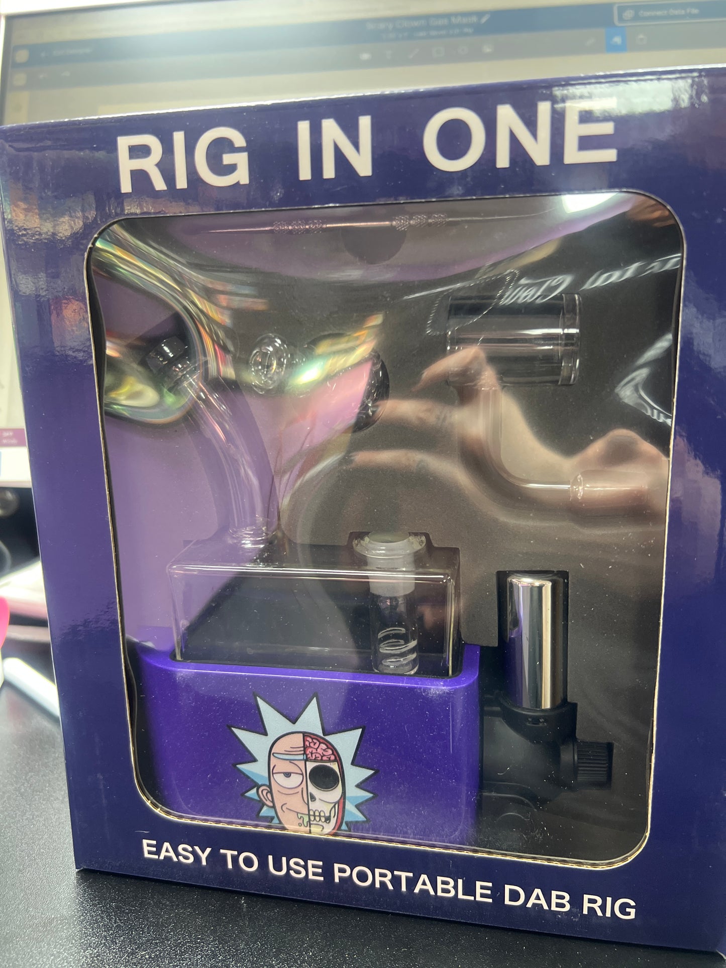 RIG IN ONE - Portable dab rig - Rick and Morty