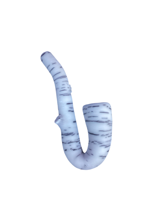 Local Blown Old Aspen Forest Glass Sherlock Pipe