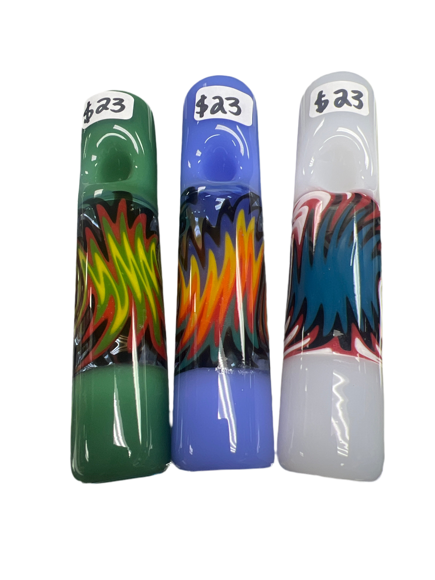 Trippy Design Hand Pipe / Sherlock Solid Color Hand Pipe