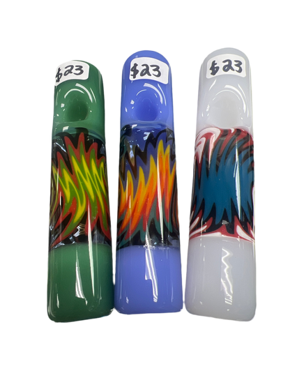 Trippy Design Hand Pipe / Sherlock Solid Color Hand Pipe