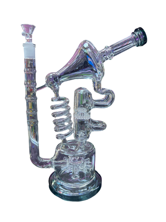Double Perk Curl Water Pipe