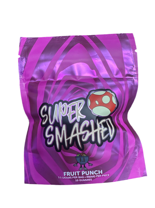 Super Smashed - Fruit Punch - 10 Gummies - 350MG per Piece