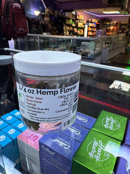 1/4oz Hemp Flower sour suver haze flower