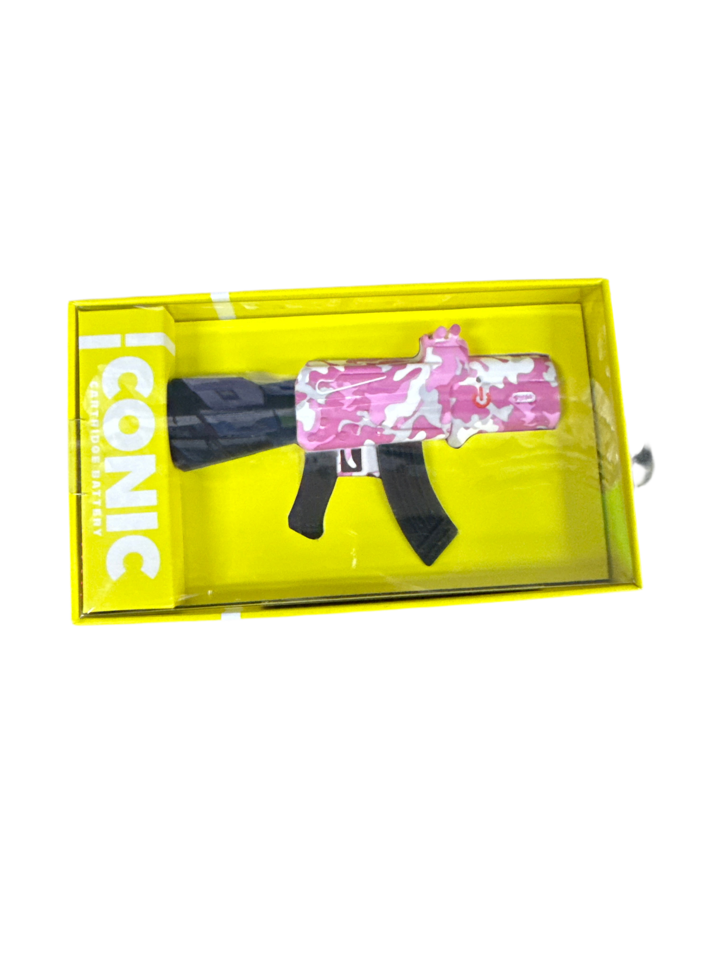 Iconic pink camo cartridge battery gun