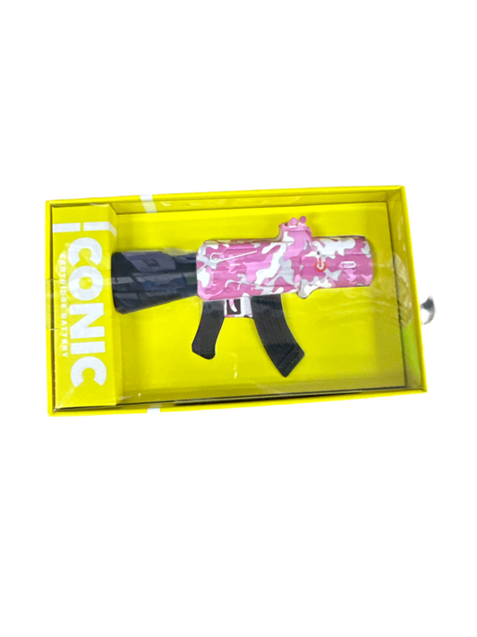 Iconic pink camo cartridge battery gun