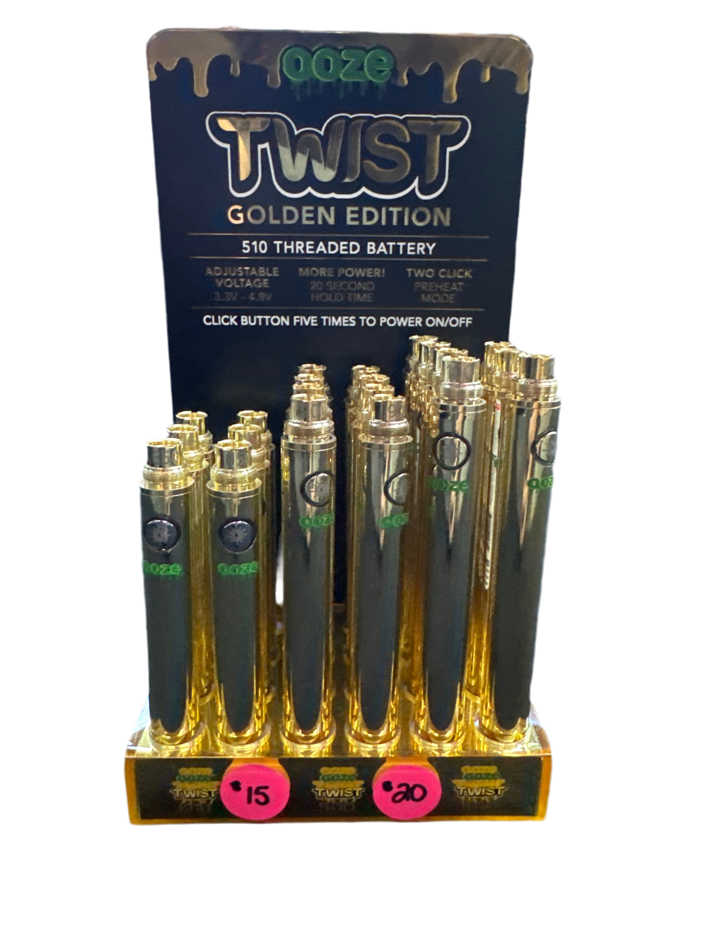 OOZE Twist Golden Edition 510 Battery - 900mah