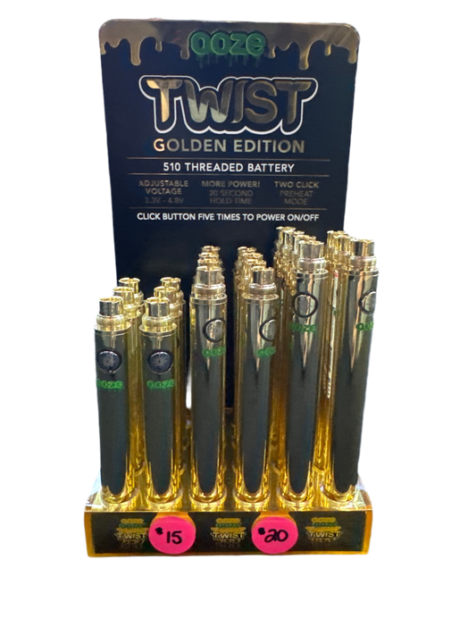 OOZE Twist Golden Edition 510 Battery - 900mah
