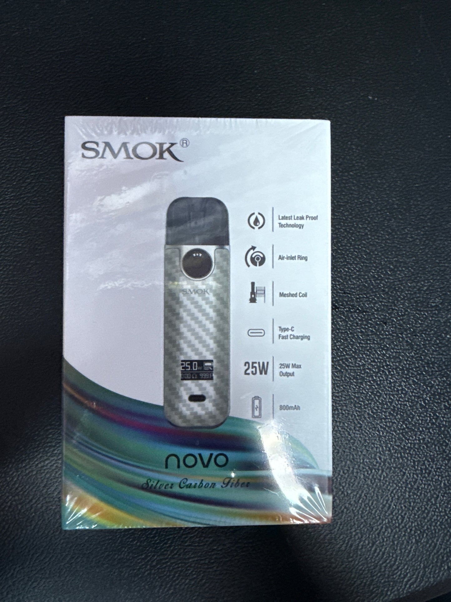 Smok novo Silver Carbon Fiber